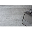 Plush Hand-Knotted Bamboo Silk/Wool Dark Silver 2'x3' Area Rug