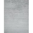 Plush Hand-Knotted Bamboo Silk/Wool Dark Silver 2'x3' Area Rug
