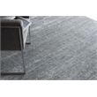 Plush Hand-Knotted Bamboo Silk/Wool Dark Silver 8'x10' Area Rug