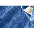 Plush Hand-Knotted Bamboo Silk/Wool Navy 12'x15' Area Rug