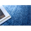 Plush Hand-Knotted Bamboo Silk/Wool Navy 12'x15' Area Rug