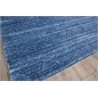 Plush Hand-Knotted Bamboo Silk/Wool Dark Blue 12'x15' Area Rug