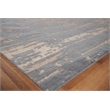 Platinum Hand-Knotted Wool/Nettle Gray/Beige 12'x15' Area Rug