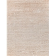 Plush Hand-Knotted Bamboo Silk/Mohair Light Beige 2'x3' Area Rug
