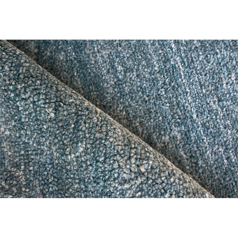 Plush Hand-Knotted Bamboo Silk/Mohair Gray 2'x3' Area Rug