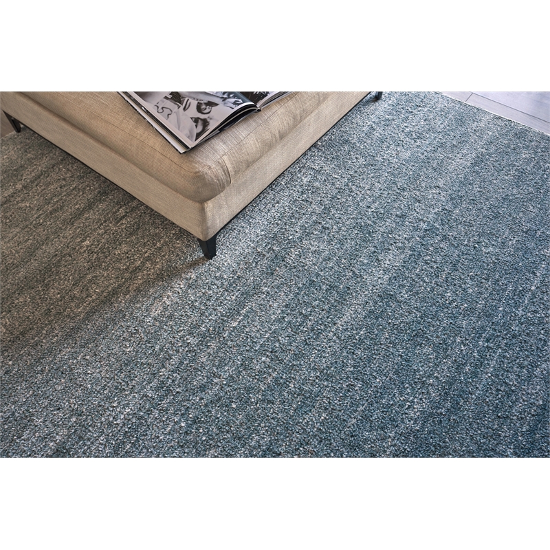 Plush Hand-Knotted Bamboo Silk/Mohair Gray 2'x3' Area Rug