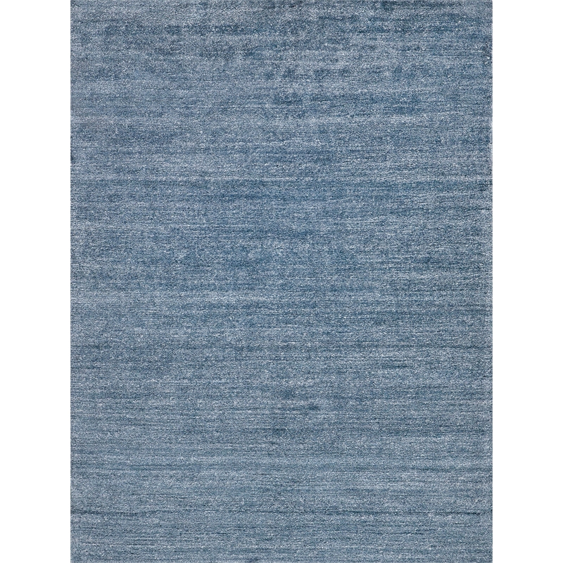 Plush Hand-Knotted Bamboo Silk/Mohair Gray 2'x3' Area Rug
