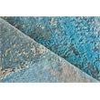 Picasso Hand-Knotted Wool/Silk Blue/Silver/Black 8'x10' Area Rug