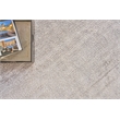 Plush Hand-Knotted Bamboo Silk/Mohair Light Silver 2'x3' Area Rug