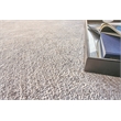 Plush Hand-Knotted Bamboo Silk/Mohair Light Silver 9'x12' Area Rug