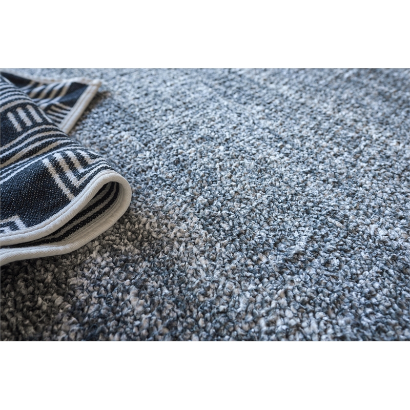 Plush Hand-Knotted Bamboo Silk/Wool Charcoal 10'x14' Area Rug