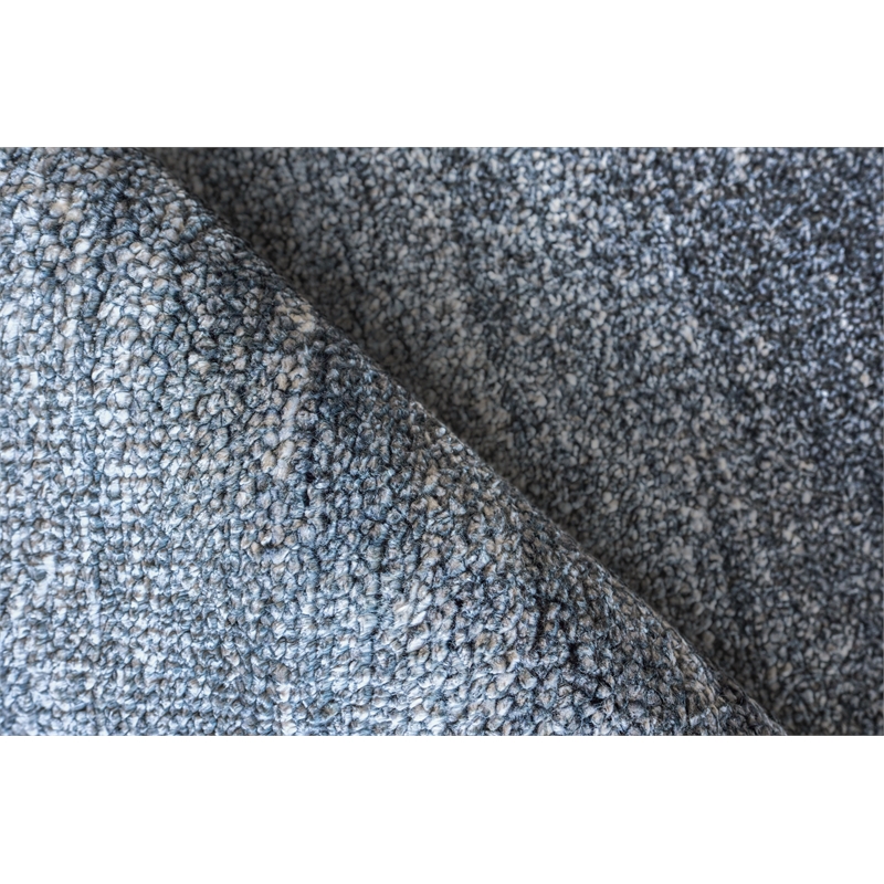 Plush Hand-Knotted Bamboo Silk/Wool Charcoal 2'x3' Area Rug
