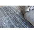 Plush Hand-Knotted Bamboo Silk/Wool Charcoal 2'x3' Area Rug