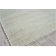 Plush Hand-Knotted Bamboo Silk/Wool White 12'x15' Area Rug