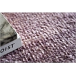 Plush Hand-Knotted Bamboo Silk/Mohair Deep Mauve 2'x3' Area Rug