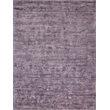 Plush Hand-Knotted Bamboo Silk/Mohair Deep Mauve 2'x3' Area Rug
