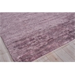 Plush Hand-Knotted Bamboo Silk/Mohair Deep Mauve 9'x12' Area Rug