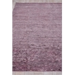 Plush Hand-Knotted Bamboo Silk/Mohair Deep Mauve 9'x12' Area Rug