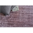 Plush Hand-Knotted Bamboo Silk/Mohair Deep Mauve 9'x12' Area Rug