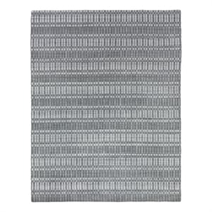 Provident Handloomed Wool/Bamboo Silk Dark Gray 8'x10' Area Rug