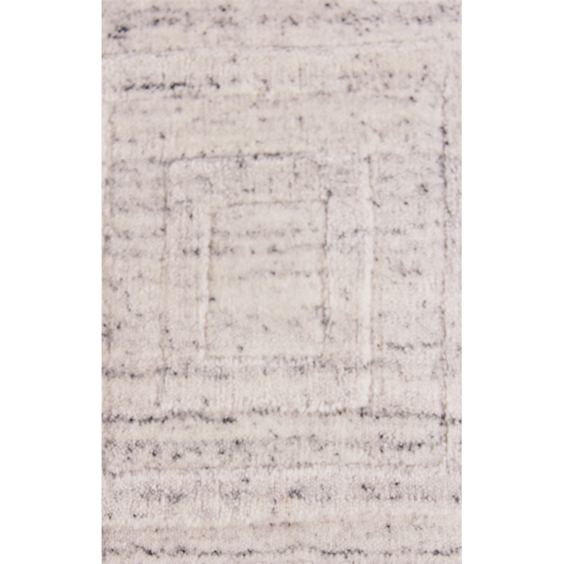 Robin Embossed Handloomed Bamboo Silk/Wool White 12'x15' Area Rug