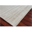 Robin Stripe Handloomed Bamboo Silk/Wool Light Khaki 8'x10' Area Rug