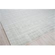 Robin Stripe Handloomed Bamboo Silk/Wool Light Silver 14'x18' Area Rug