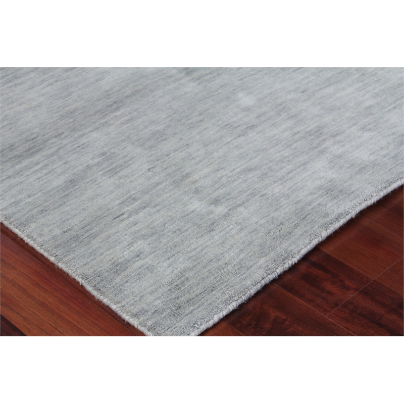 Roche Handloomed New Zealand Wool Light Gray 14'x18' Area Rug