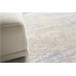 Reflections Handloomed Bamboo Silk Light Beige/Blue 8'x10' Area Rug
