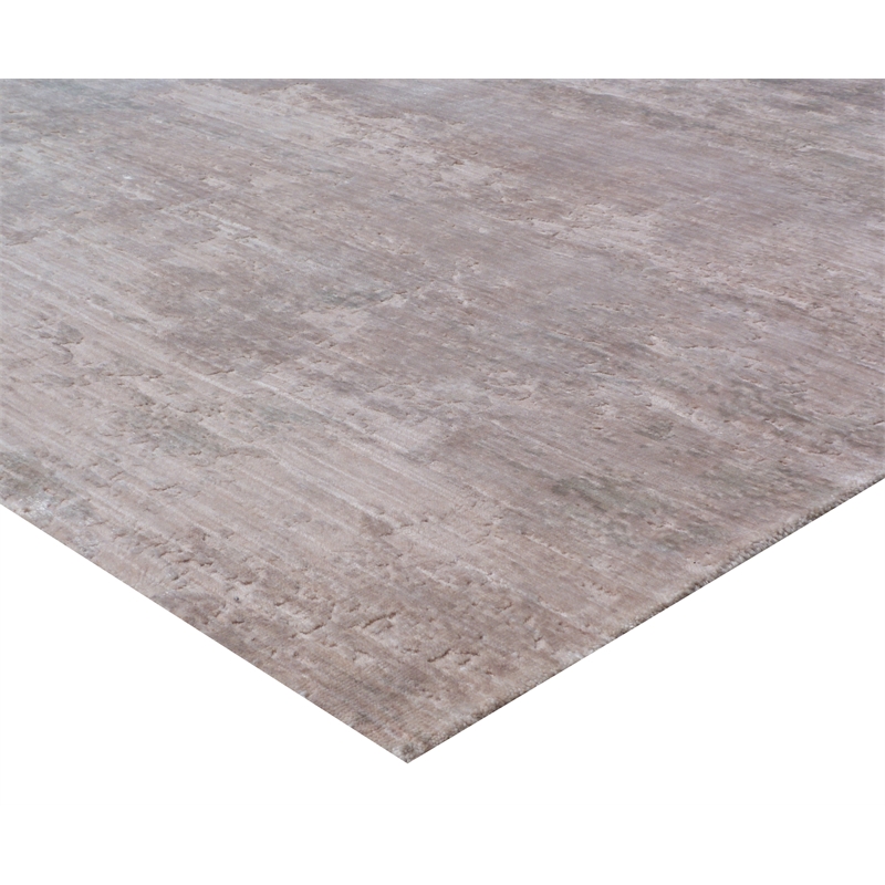 Reflections Handloomed Bamboo Silk Beige 8'x10' Area Rug