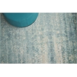Reflections Handloomed Bamboo Silk Teal 8'x10' Area Rug