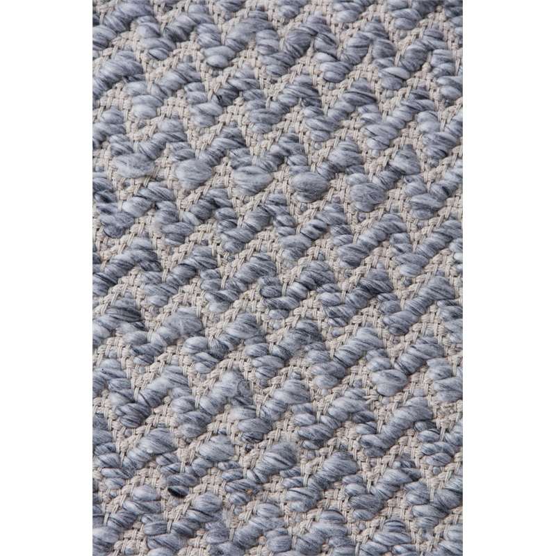 Rialto Flatweave Polyester/Cotton Dark Gray 8'x10' Area Rug