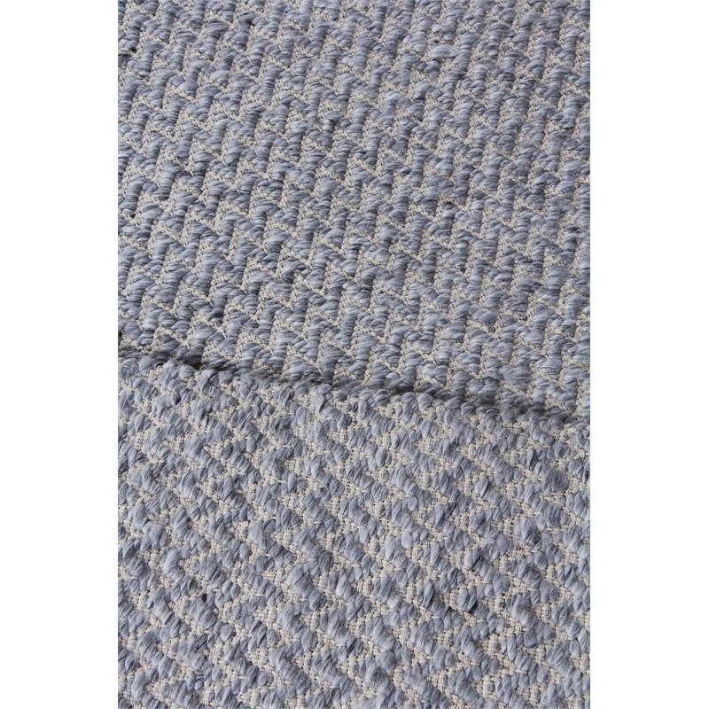 Rialto Flatweave Polyester/Cotton Dark Gray 8'x10' Area Rug