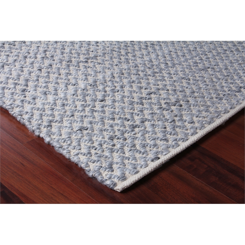 Rialto Flatweave Polyester/Cotton Dark Gray 9'x12' Area Rug