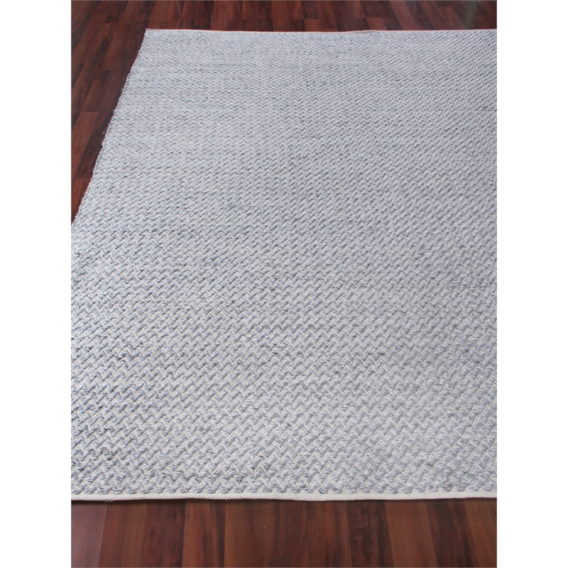 Rialto Flatweave Polyester/Cotton Dark Gray 9'x12' Area Rug