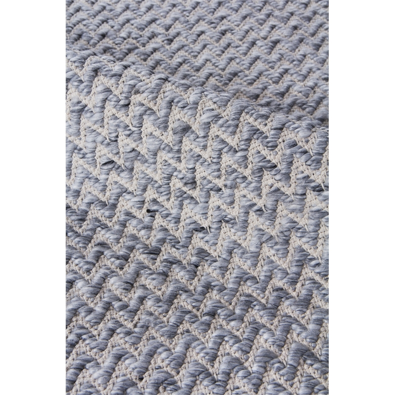 Rialto Flatweave Polyester/Cotton Dark Gray 9'x12' Area Rug