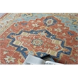 Richmond Serapi Hand-Tufted New Zealand Wool Beige/Red 5'x8' Area Rug