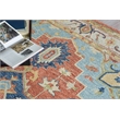 Richmond Serapi Hand-Tufted New Zealand Wool Beige/Red 5'x8' Area Rug