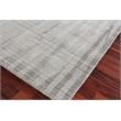 Robin Stripe Handloomed Bamboo Silk/Wool Gray 13'6