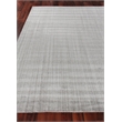 Robin Stripe Handloomed Bamboo Silk/Wool Gray 13'6
