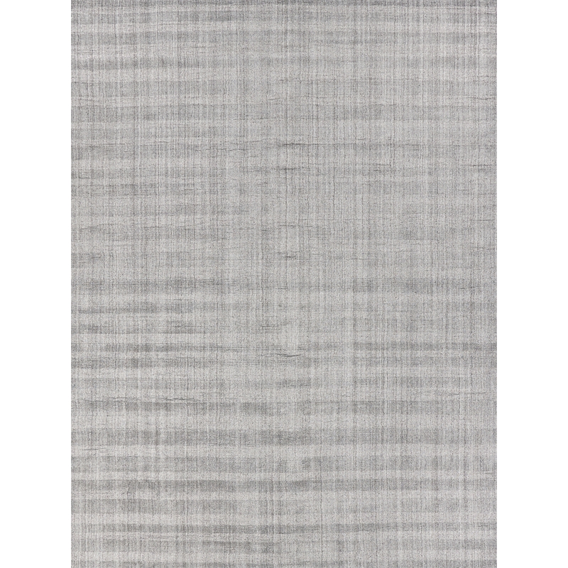 Robin Stripe Handloomed Bamboo Silk/Wool Gray 13'6