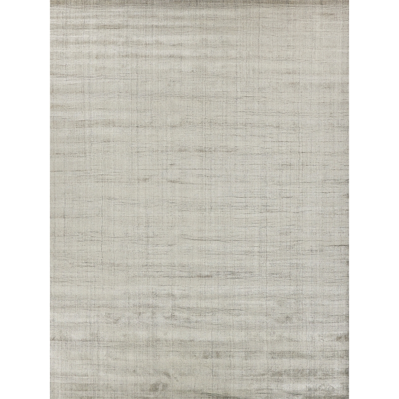 Robin Stripe Handloomed Bamboo Silk/Wool Taupe 12'x15' Area Rug