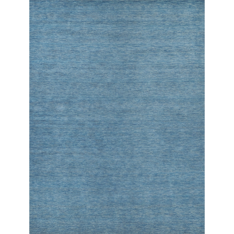 Roche Handloomed New Zealand Wool Light Blue 6'x9' Area Rug
