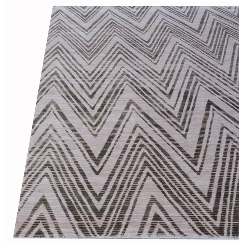 Reflections Handloomed Bamboo Silk Beige 8'x10' Area Rug