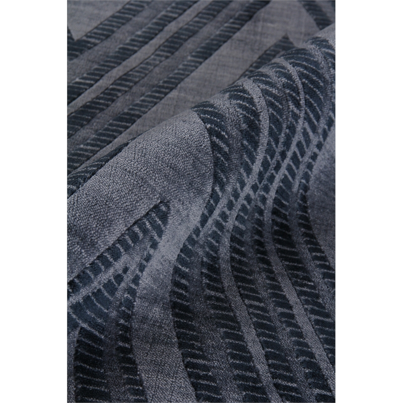 Reflections Handloomed Bamboo Silk Blue/Denim 8'x10' Area Rug