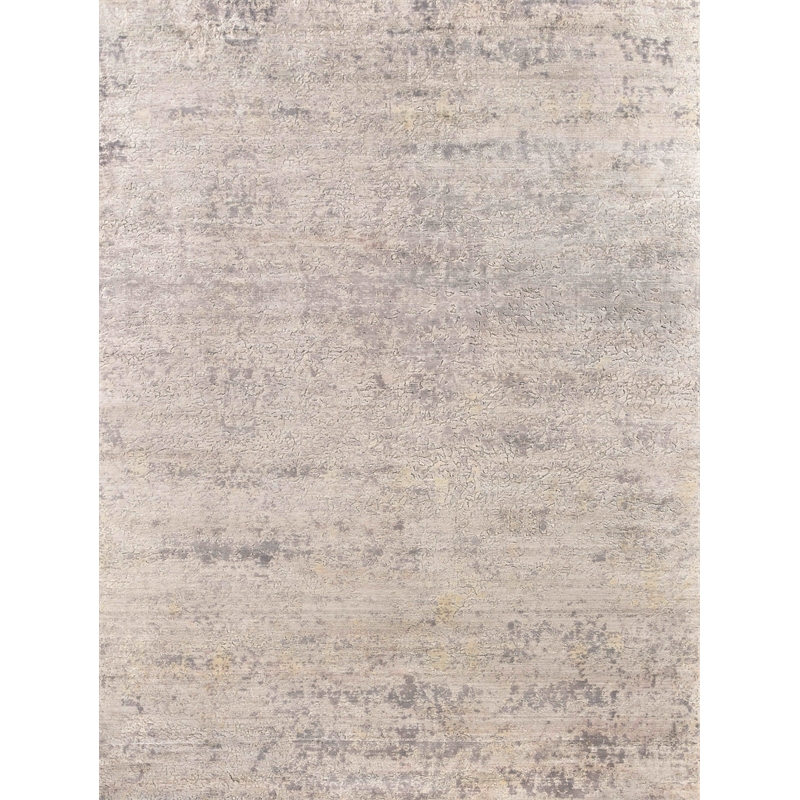 Reflections Handloomed Bamboo Silk Silver/Gray/Yellow 8'x10' Area Rug
