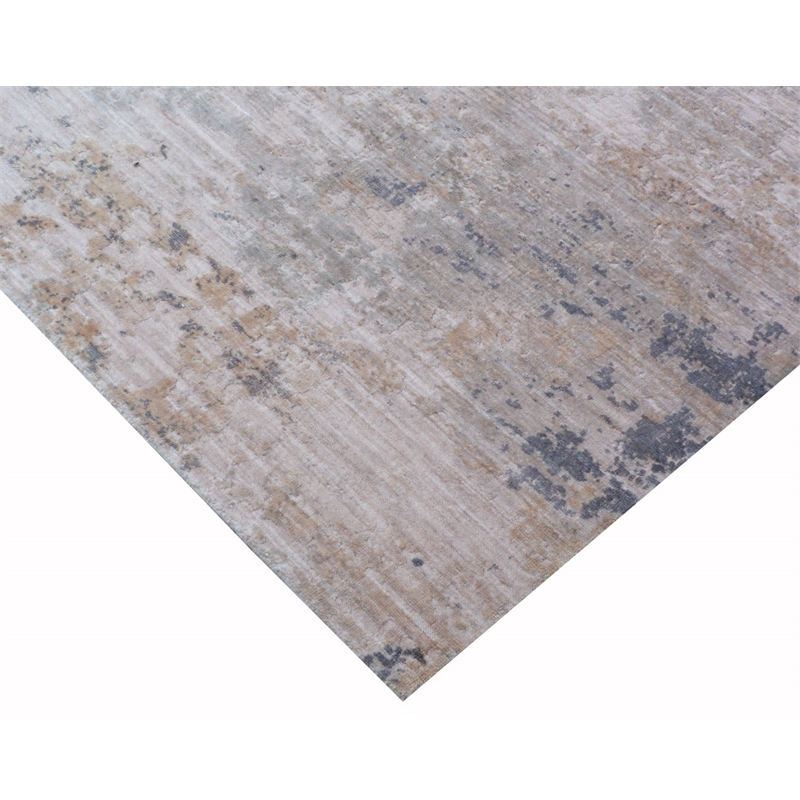 Reflections Handloomed Bamboo Silk Beige 8'x10' Area Rug