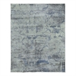 Reflections Handloomed Bamboo Silk Gray/Blue 10'x14' Area Rug