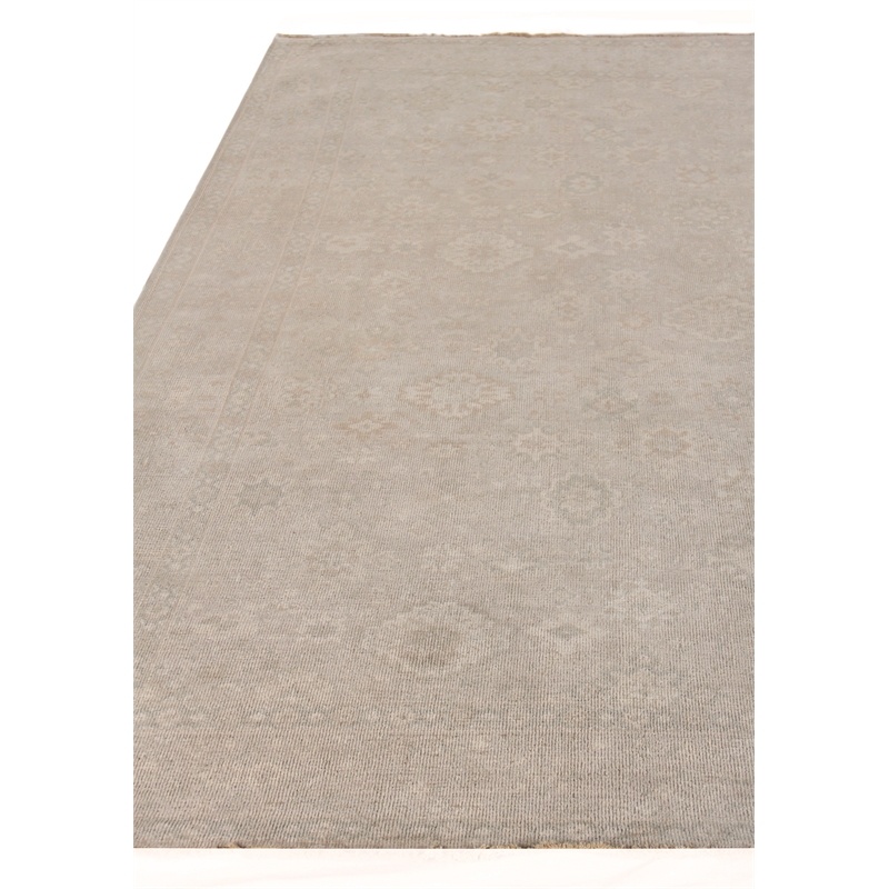 Restoration Hand-Knotted New Zealand Wool Beige 10'x14' Area Rug