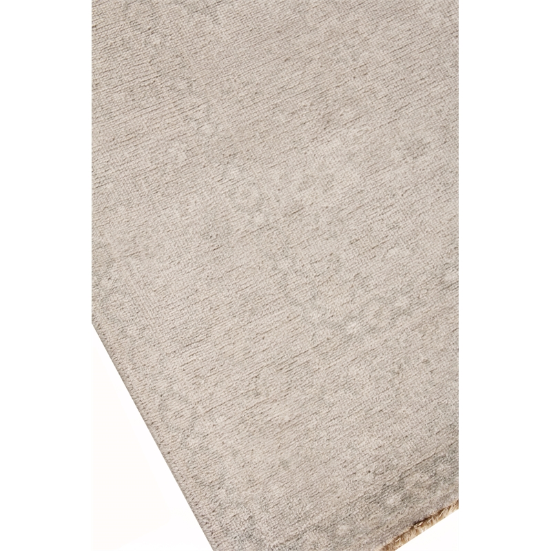 Restoration Hand-Knotted New Zealand Wool Beige 8'x10' Area Rug